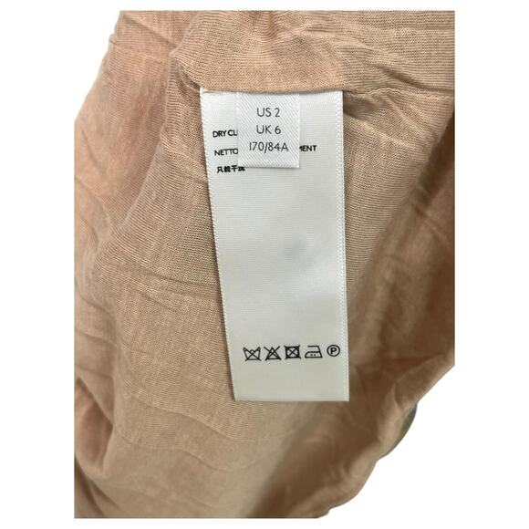 Free People Dress Womens 2 Blue Tan Sequin Mini Boho Festival Party Mesh HOCO - Picture 4 of 12